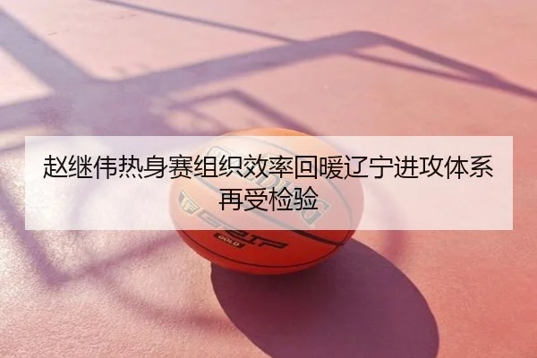 赵继伟热身赛组织效率回暖辽宁进攻体系再受检验